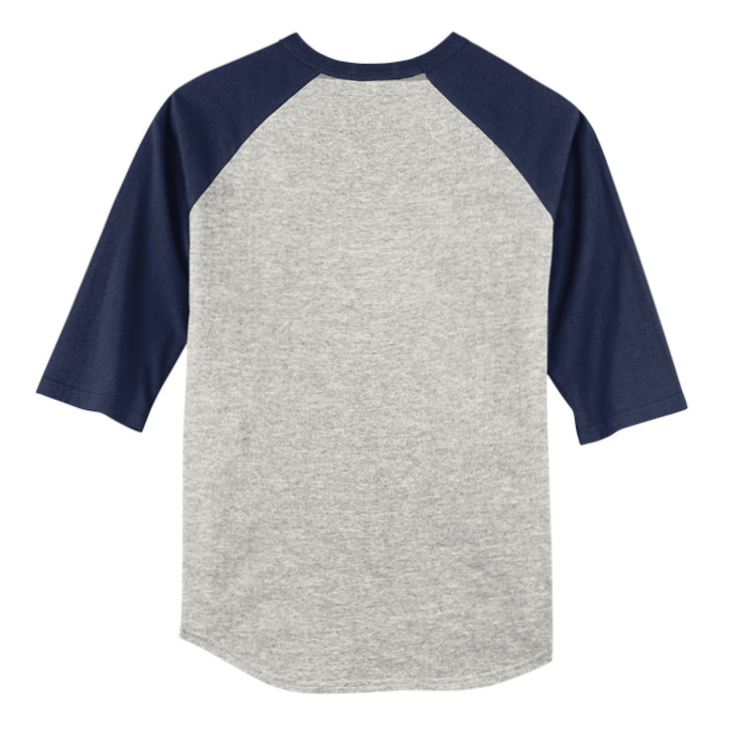 HEATHER GREY / NAVY - BACK