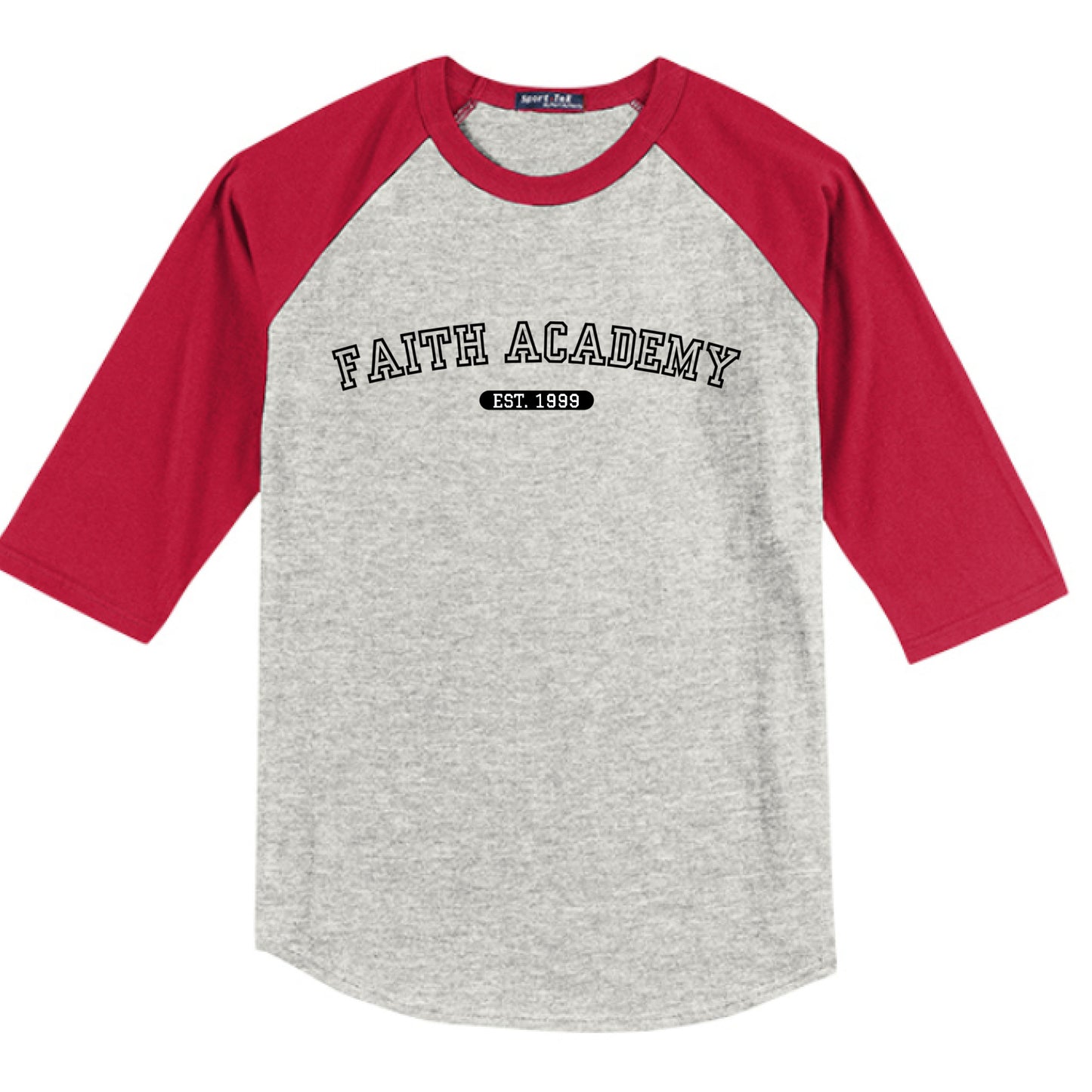 HEATHER GREY / RED - FRONT